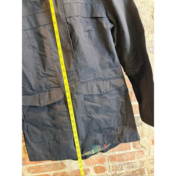 (More photos)PENDLETON • Black/Plaid Cotton/poly blend Rain Jacket Coat • Ladies - Picture 11 of 13